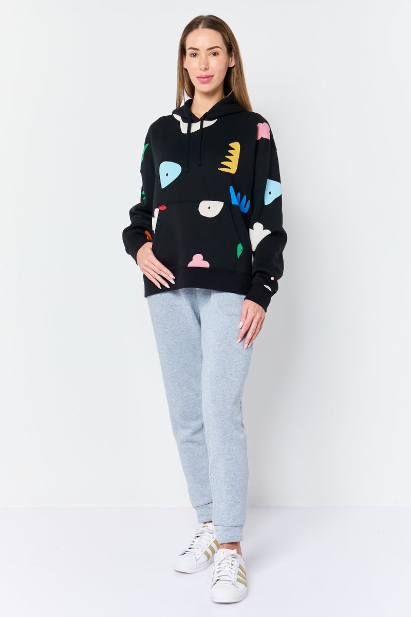 Nike Women Loose Fit Long Sleeve Outdoor Hoodie, Black - Image 4